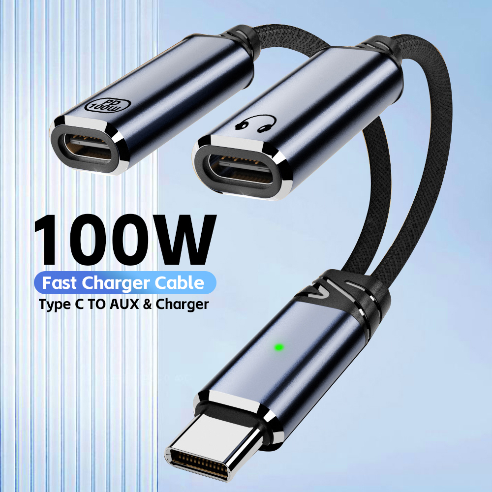 Laptop Accessories Usb - USB C Splitter 2 in 1