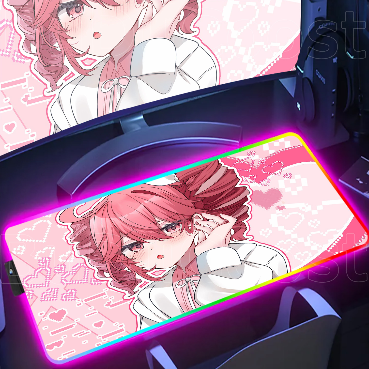 Laptop Accessories Rgb - LED Table Mat Backlit RGB Non-slip