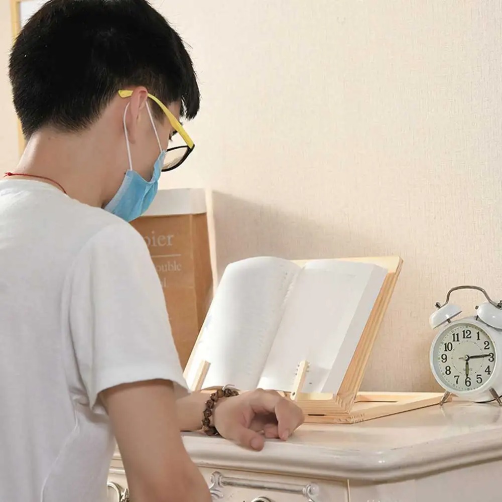 Laptop Stand Portable - Laptop Stand Adjustable Wood Bookends Stand