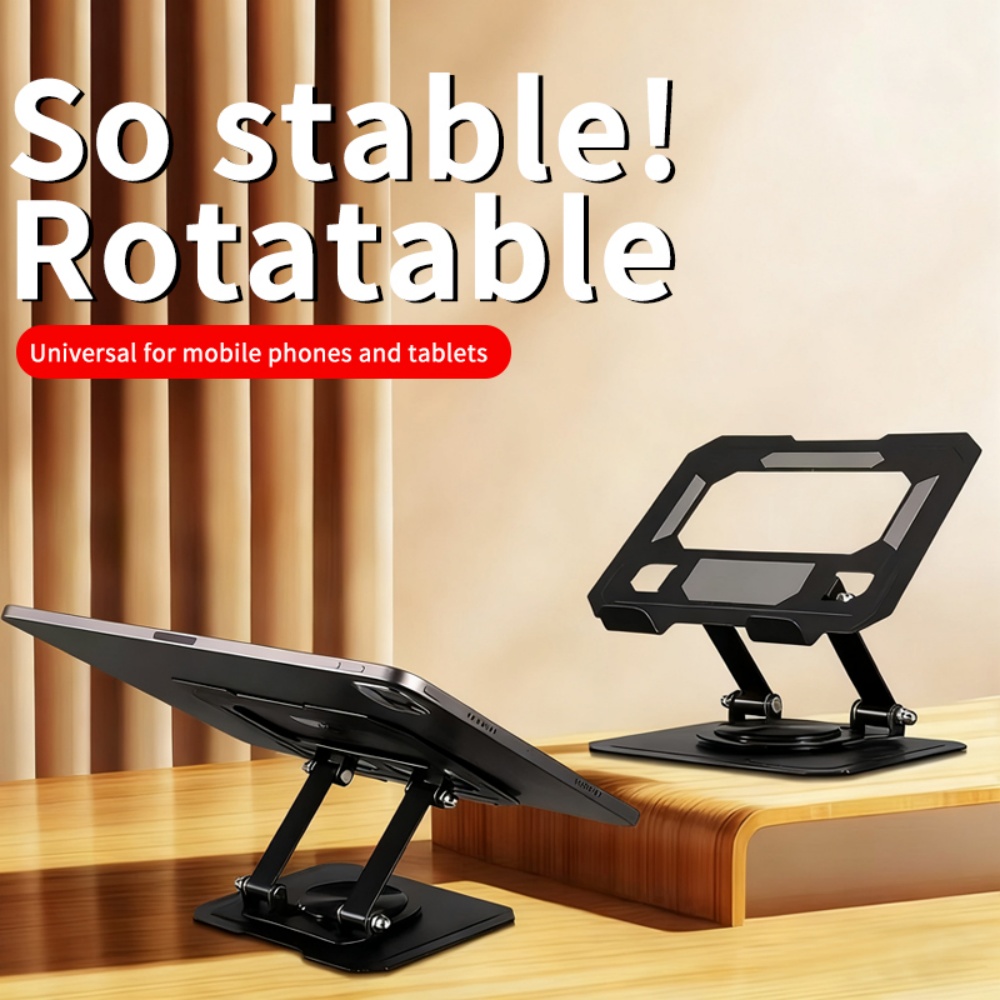 Laptop Stand Portable - 360° Rotatable Tablet Stand Adjustable Foldable