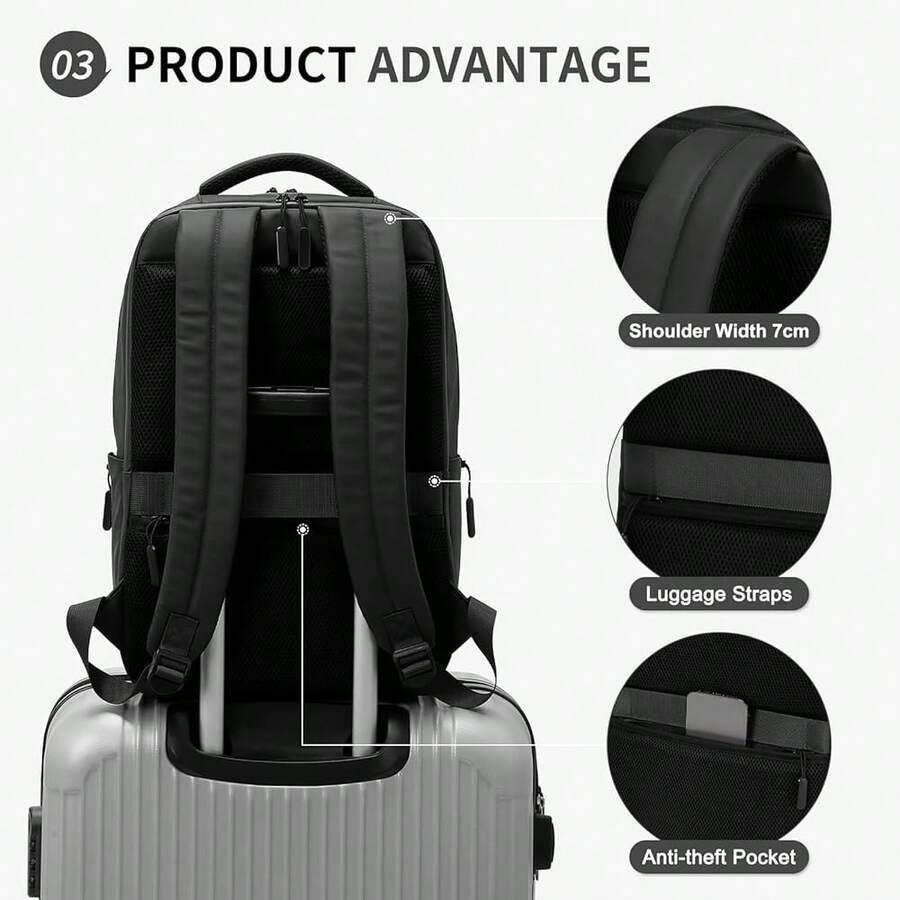 Laptop Backpack Anti Theft - Waterproof Anti-Theft Laptop Backpack For Men