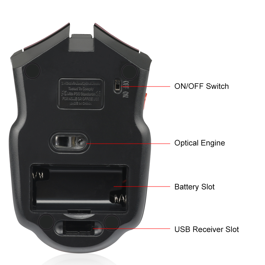 2.4G Wireless Mouse 1600DPI Op - Laptop Electronics Accessories recensie en prijs