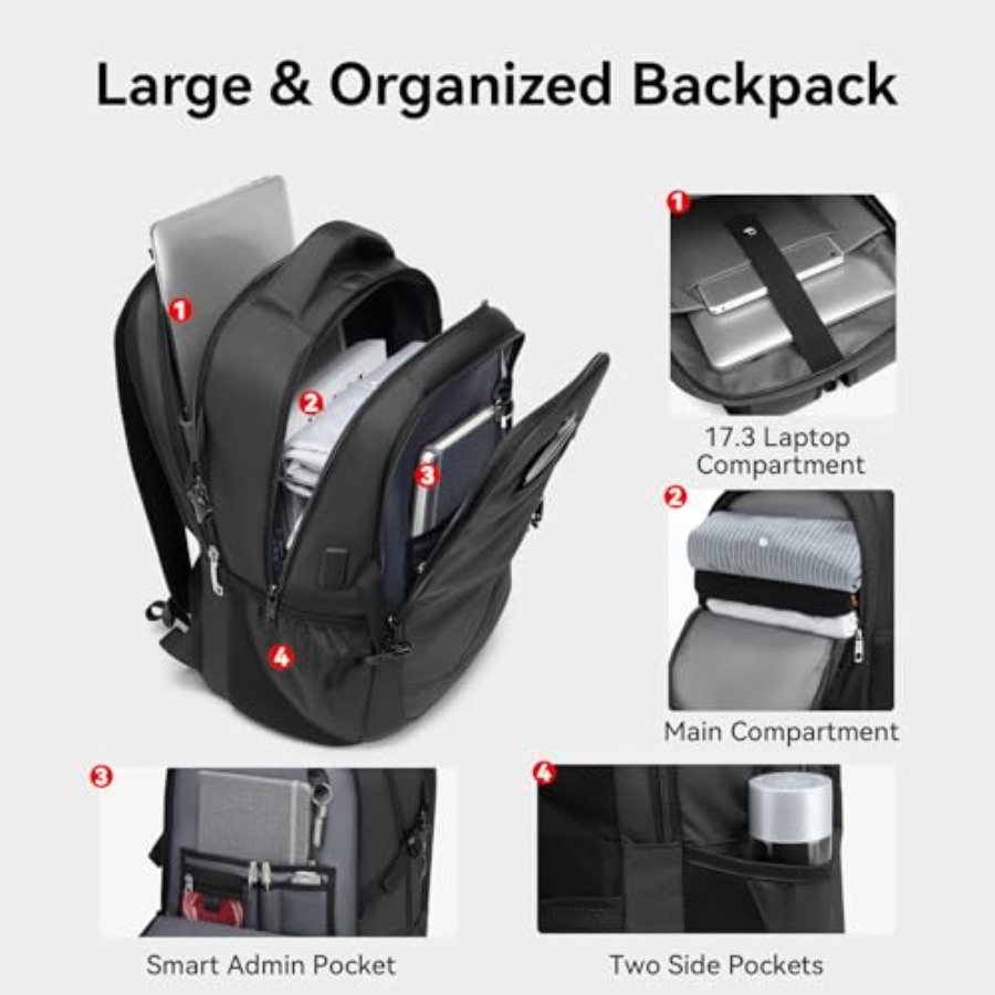 17.3'' Laptop Backpack for Men - Laptop Backpack Anti Theft recensie en prijs