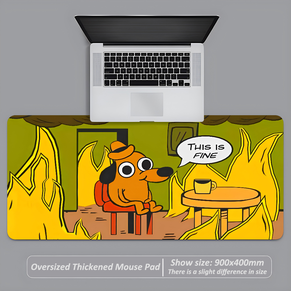This Is Fine Dog Dachshund Mou - Laptop Extra Accessories recensie en prijs