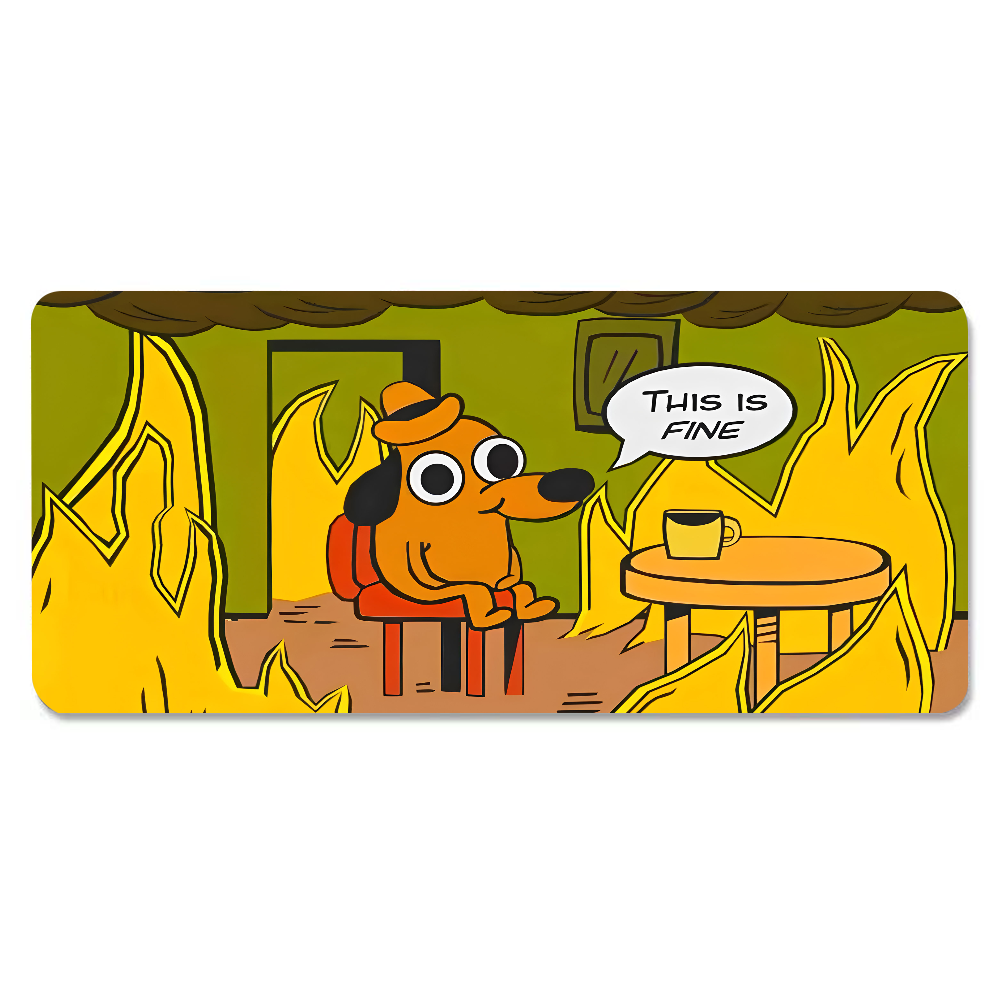 This Is Fine Dog Dachshund Mou - Laptop Extra Accessories recensie en prijs