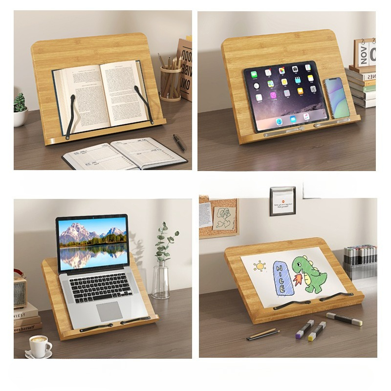 Wooden Reading Book Stand, Mul - Laptop Extra Accessories recensie en prijs