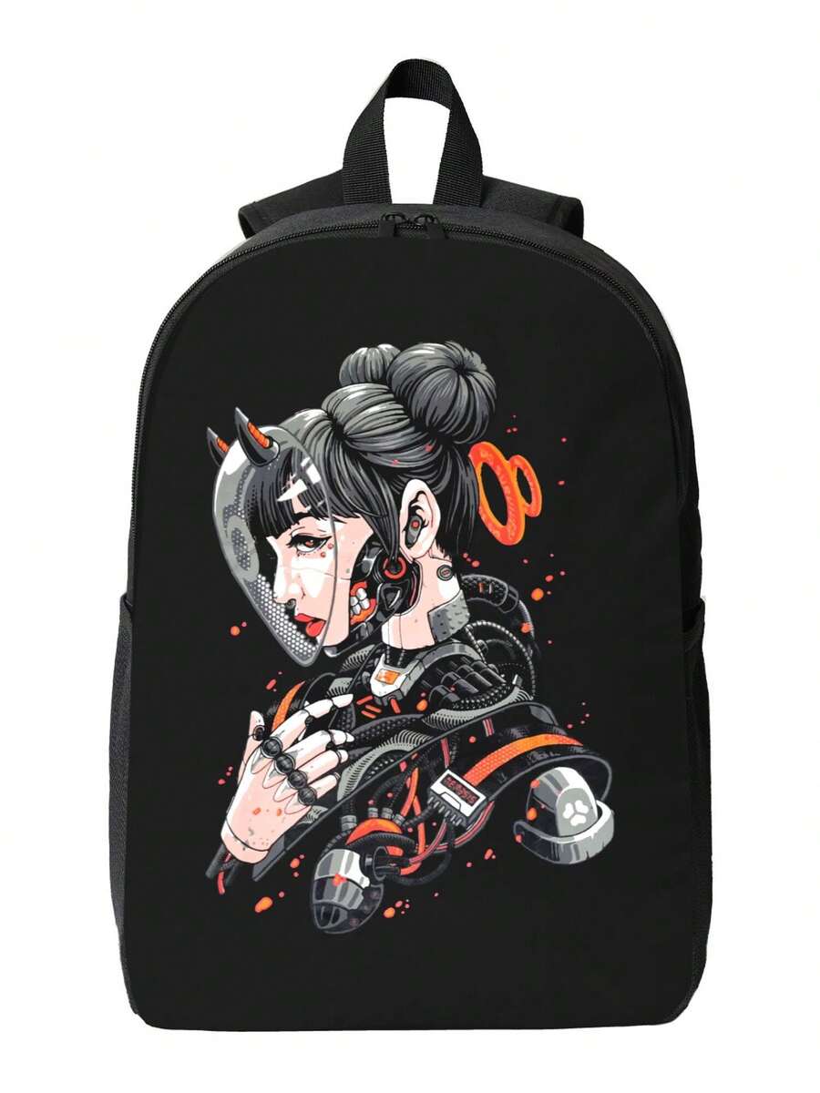 Cyberpunk Cyborg Girl Waterpro - Laptop Backpack Anti Theft recensie en prijs