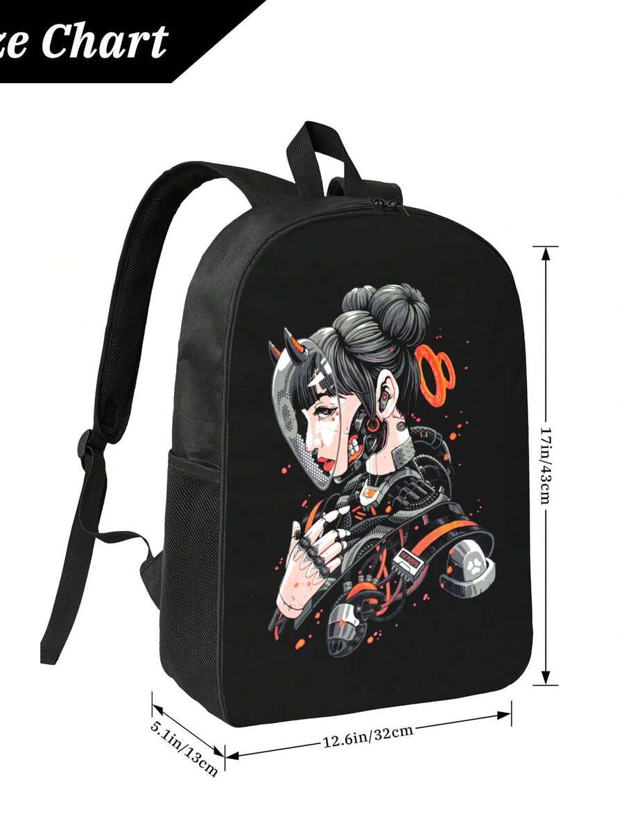Cyberpunk Cyborg Girl Waterpro - Laptop Backpack Anti Theft recensie en prijs