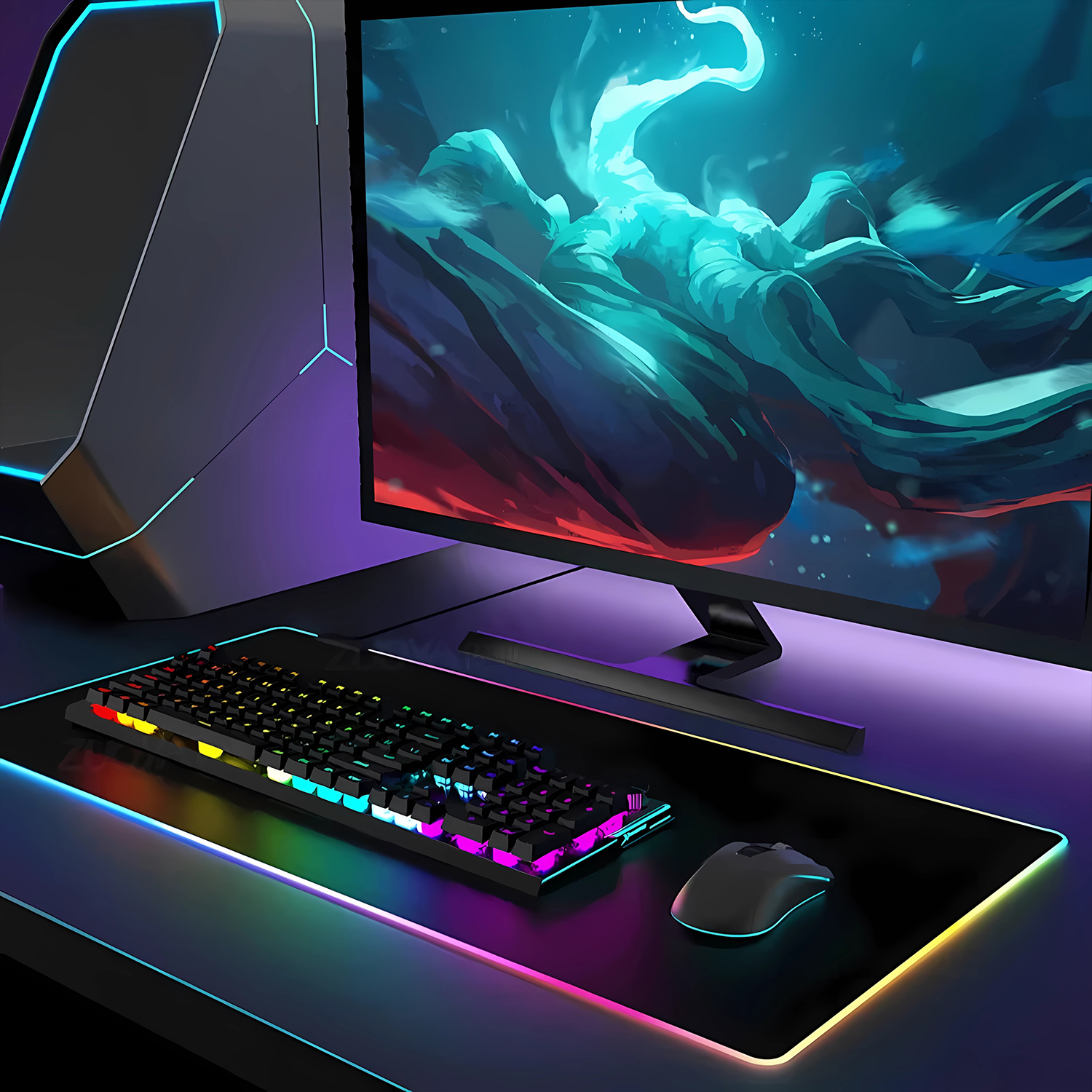 RGB Anime Fate Saber MousePad  - Laptop Accessories Rgb recensie en prijs