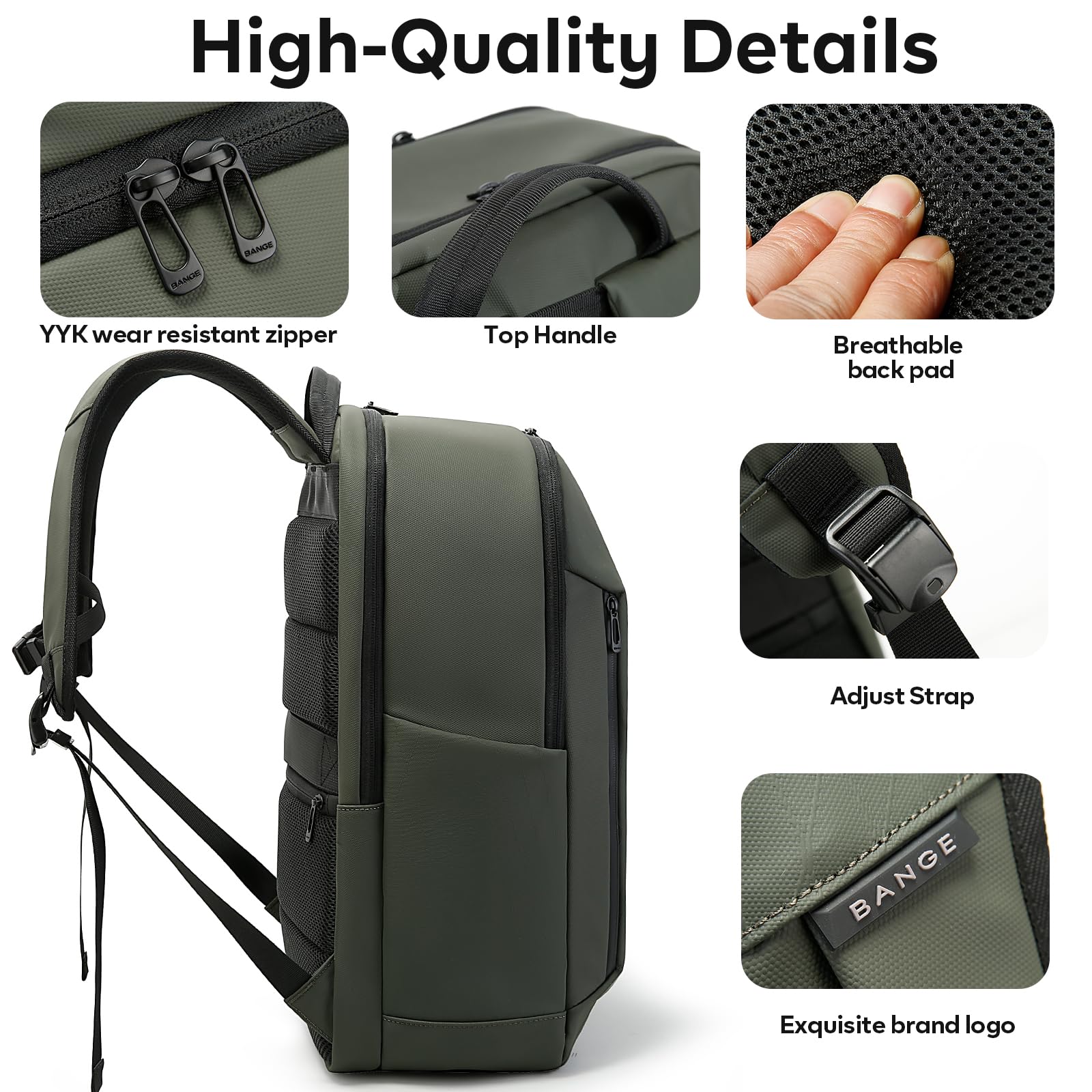 BANGE Fashion Simple Design Wo - Laptop Backpack Anti Theft recensie en prijs