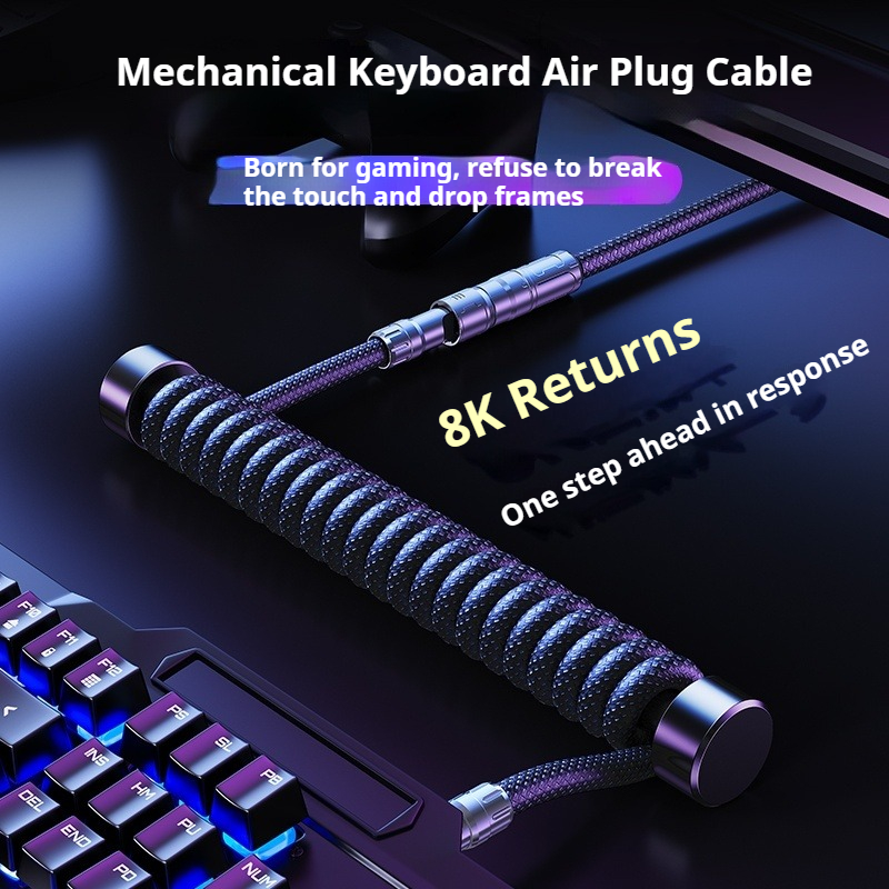 Eary 1.2m Coiled Keyboard Cabl - Laptop Accessories Usb recensie en prijs