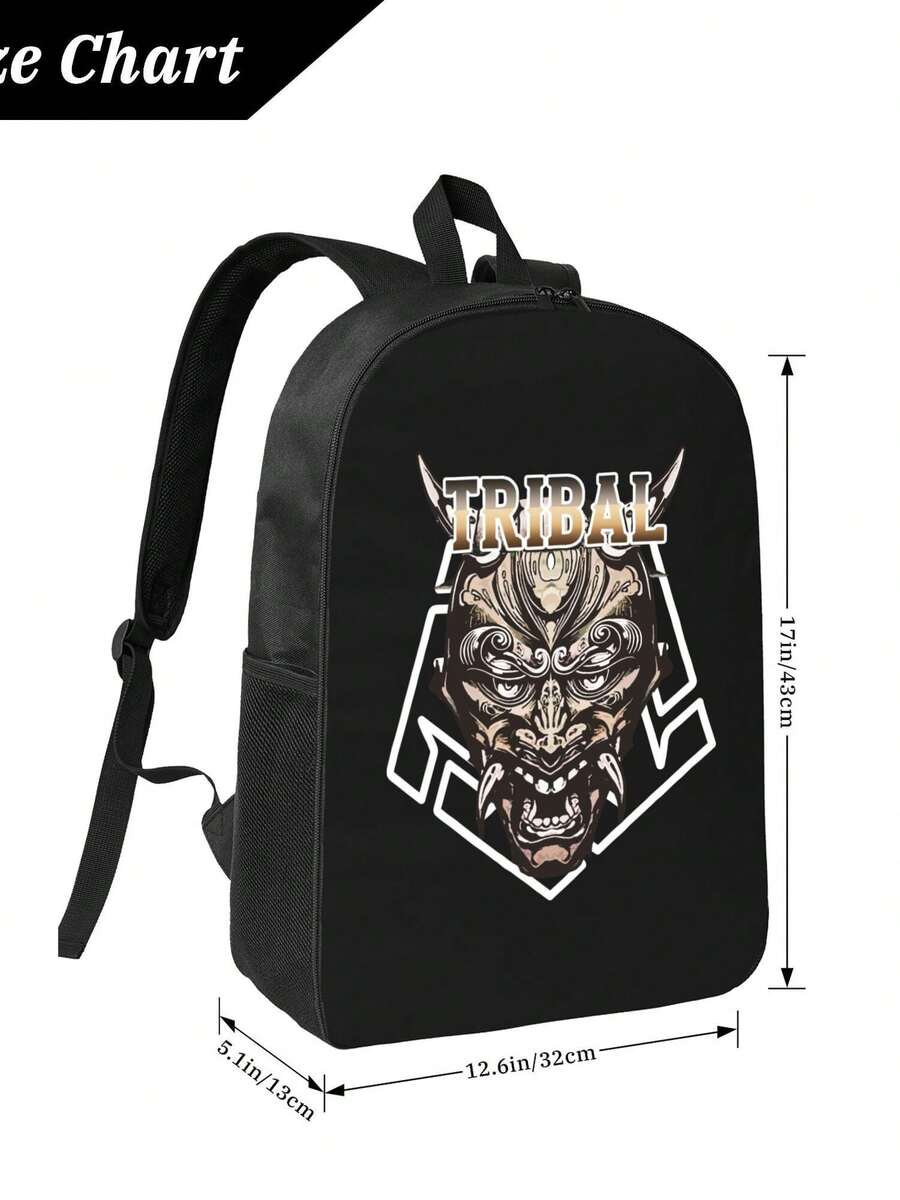 Tribal Demon Print Waterproof  - Laptop Backpack Anti Theft recensie en prijs