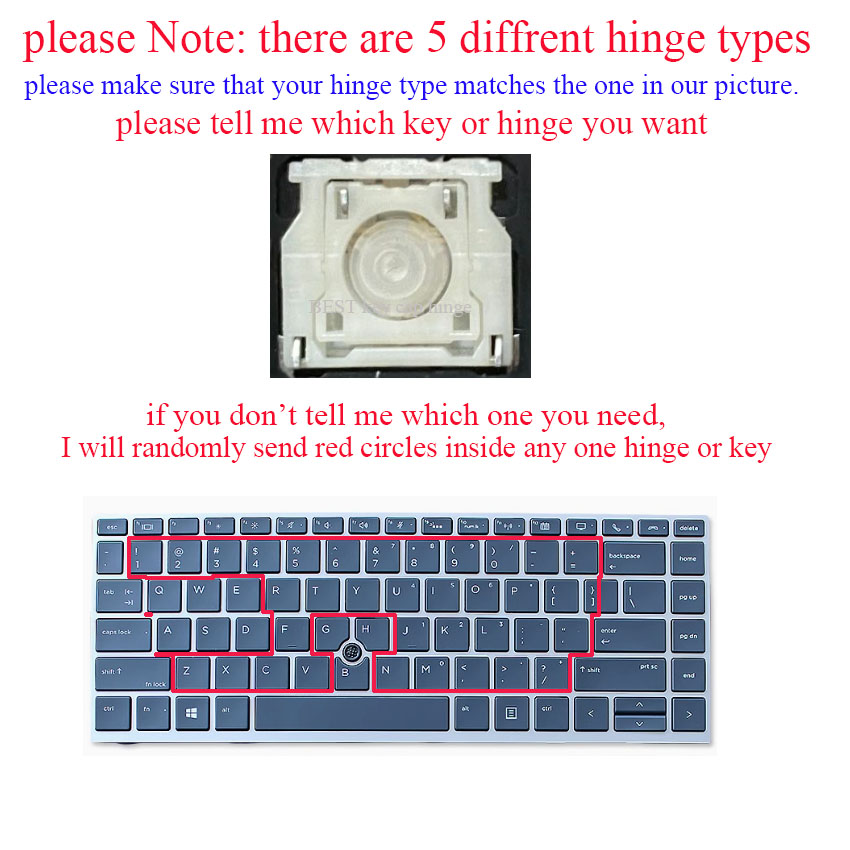 Key cap hinges Scissor Butterf - Laptop Accessories Hp recensie en prijs