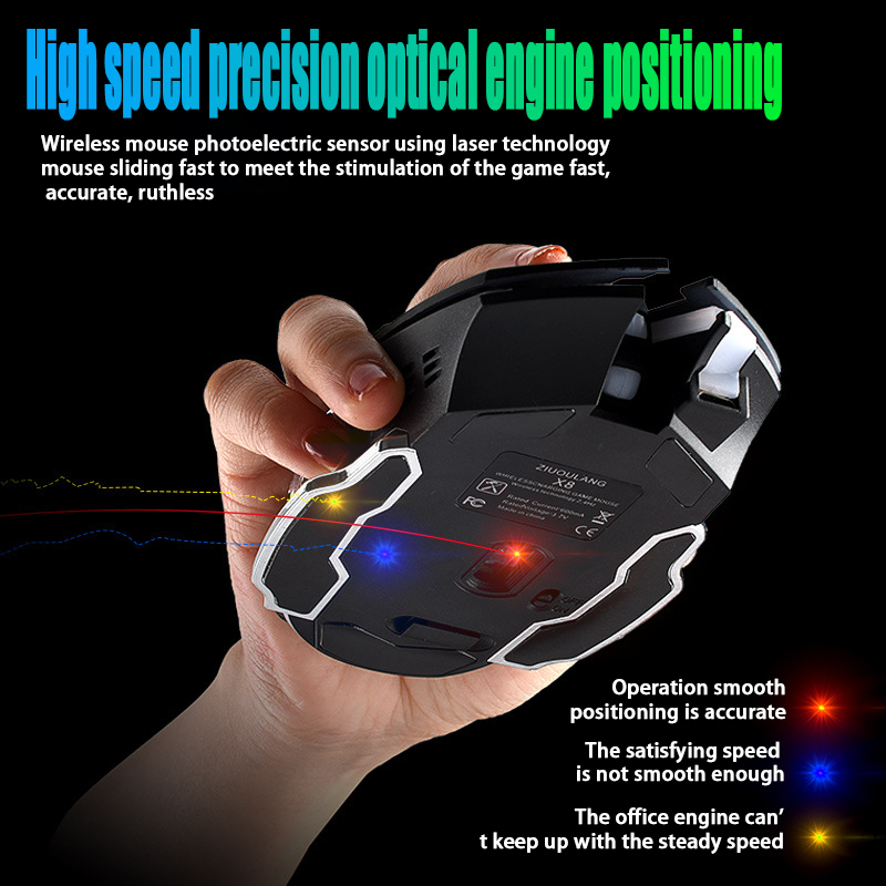 Free Wolf X8 Wireless Mouse Ch - Laptop Electronics Accessories recensie en prijs