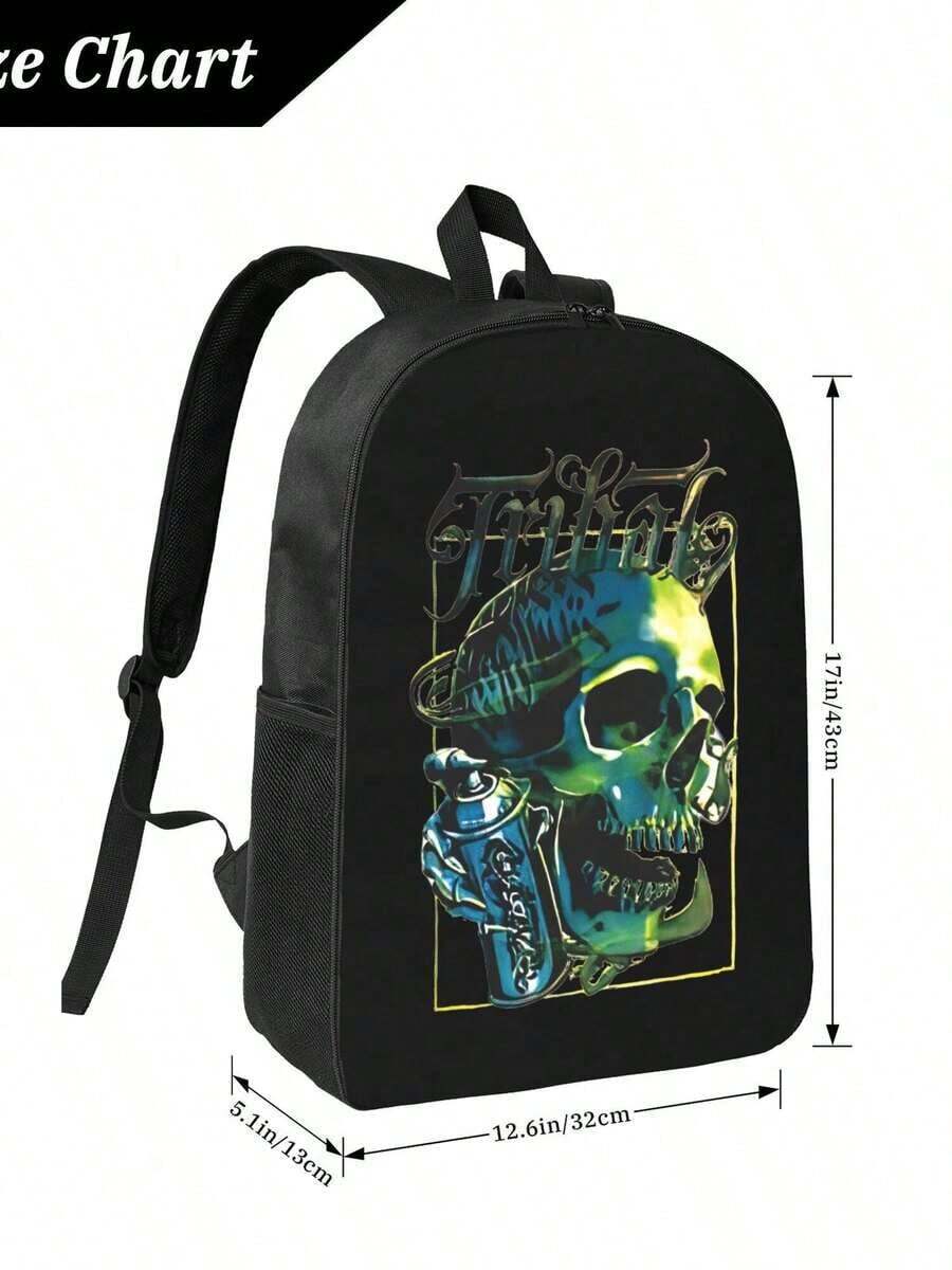 Graffiti Skull Waterproof Back - Laptop Backpack Anti Theft recensie en prijs