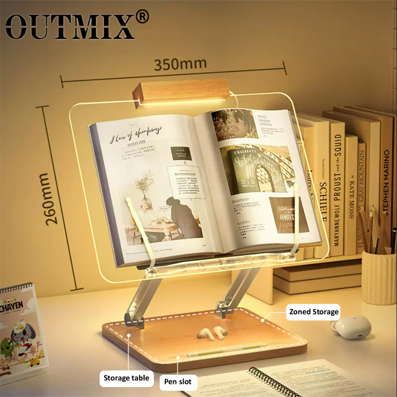 Wooden Reading Stand with ligh - Laptop Extra Accessories recensie en prijs
