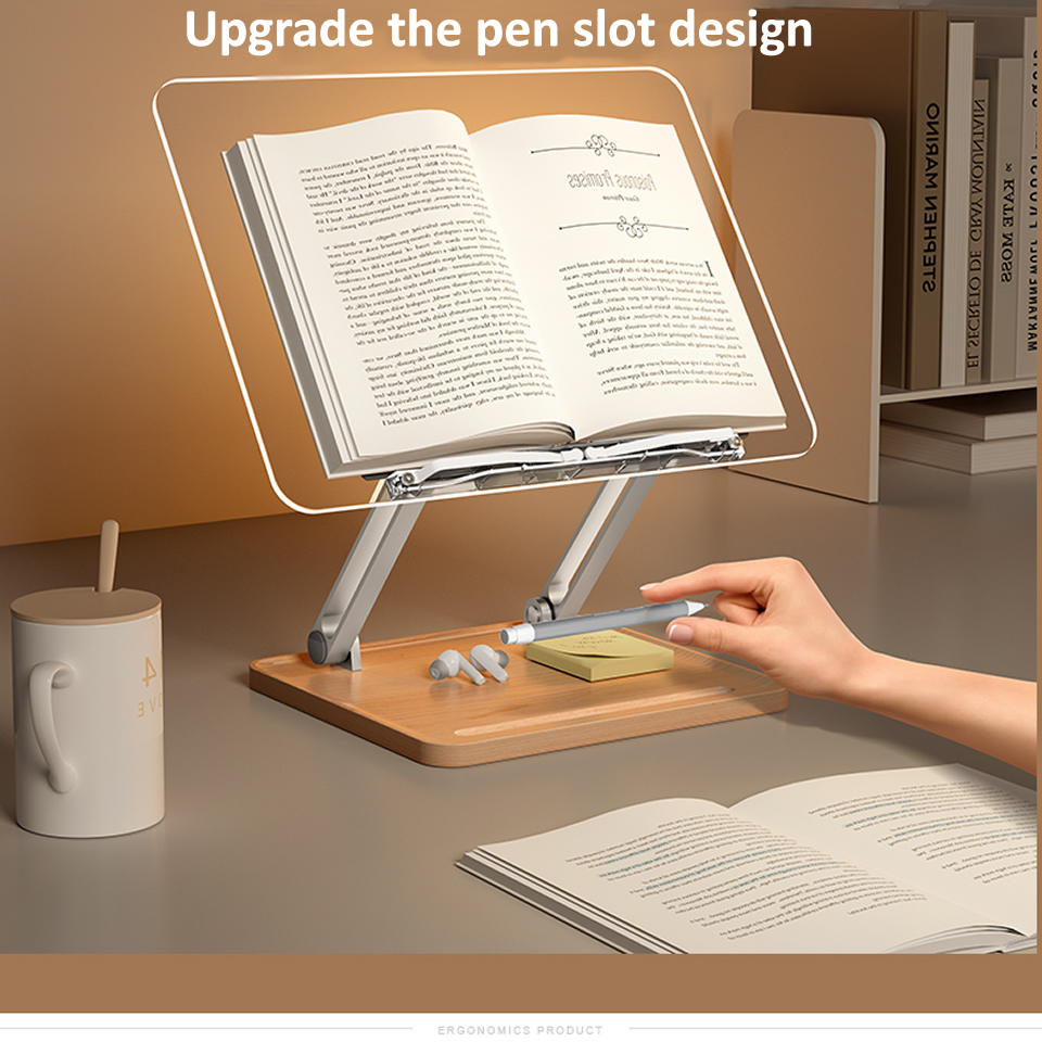 Wooden Reading Stand with ligh - Laptop Extra Accessories recensie en prijs