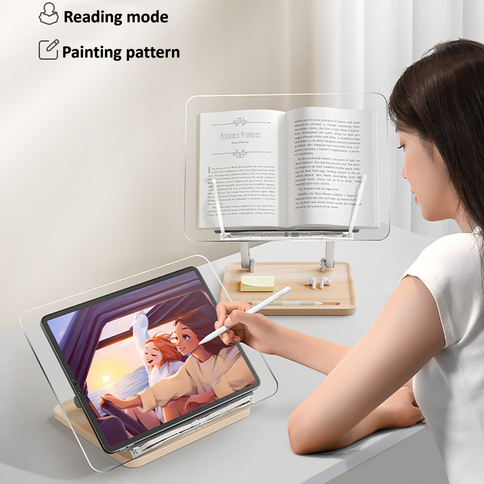 Wooden Reading Stand with ligh - Laptop Extra Accessories recensie en prijs