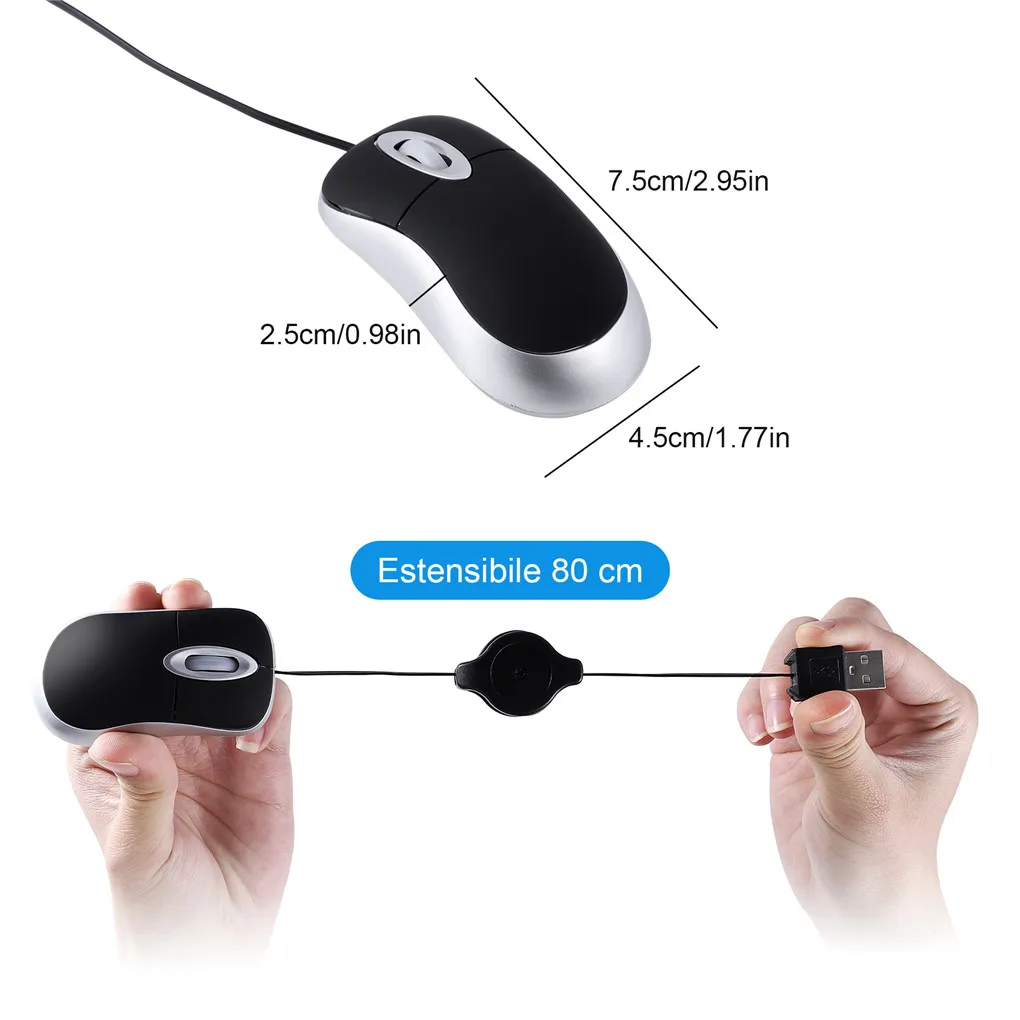 Portable Optical Mini Mouse Re - Laptop Electronics Accessories recensie en prijs