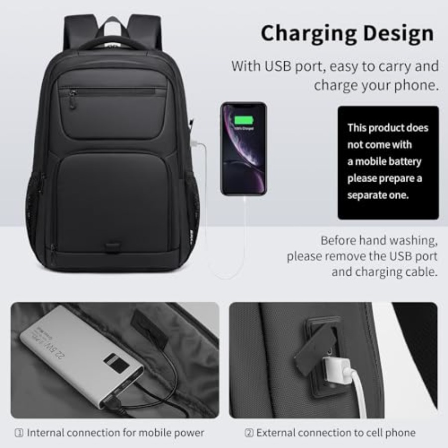 Business Backpack for Men Tech - Laptop Backpack Anti Theft recensie en prijs