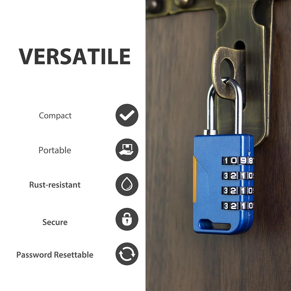 4 Digit Combination Padlock wi - Laptop Backpack Anti Theft recensie en prijs