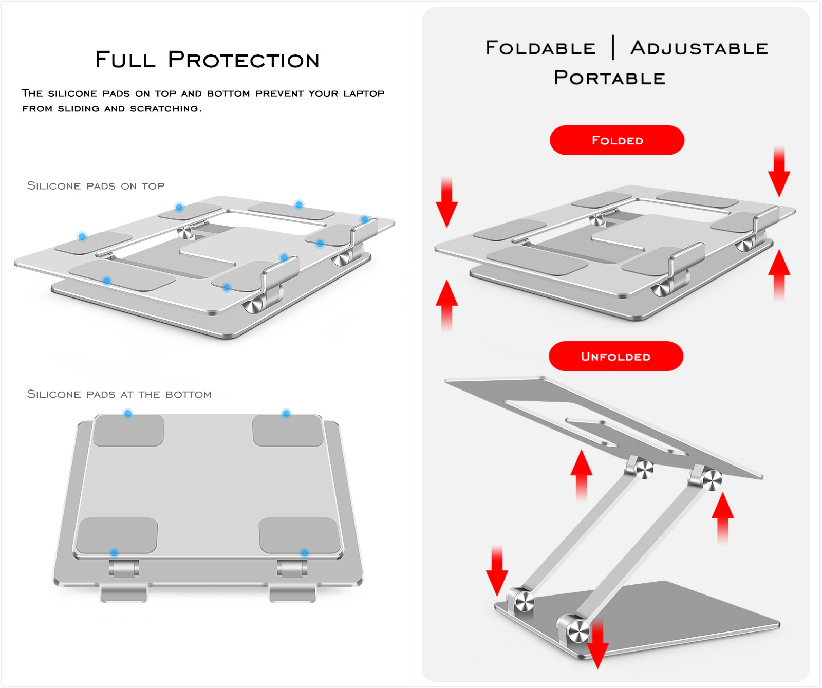 Height Adjustable Laptop Stand - Laptop Stand Portable recensie en prijs