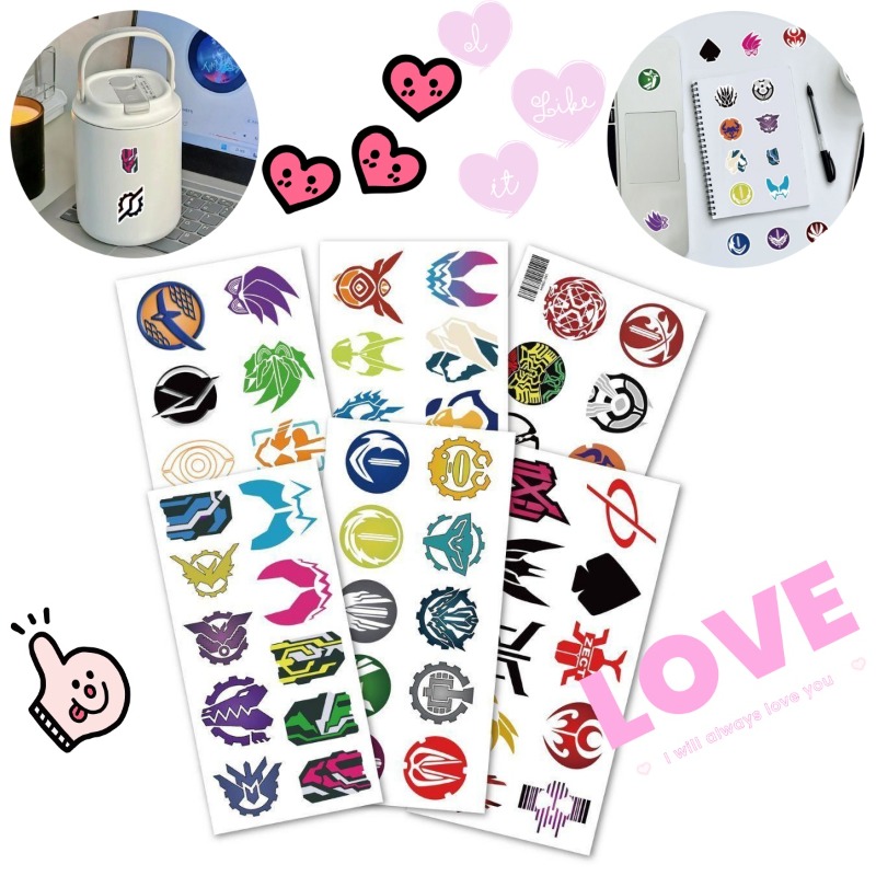 60 Sheets Kamen Rider Logo Sti - Accessories Laptop recensie en prijs