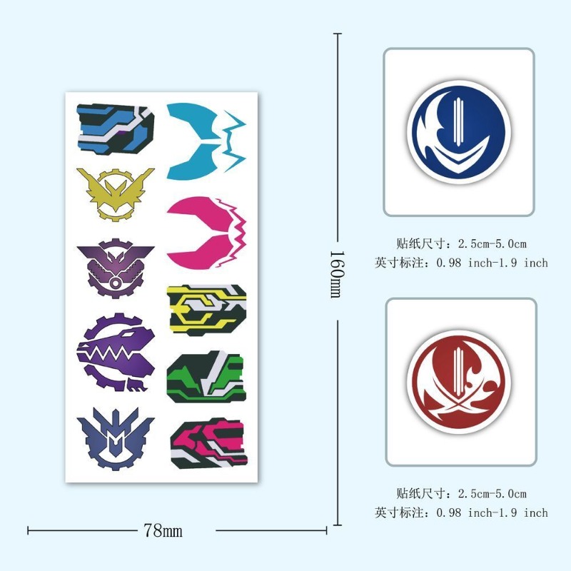 60 Sheets Kamen Rider Logo Sti - Accessories Laptop recensie en prijs